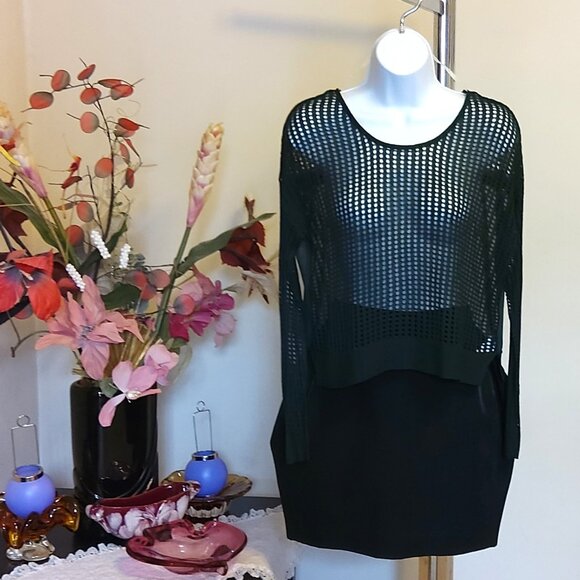 NWOT KENSIEGIRL Women’s Spring Summer Long Sleeve Beach Cover Olive Green Top S - Picture 3 of 5